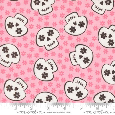 Fab Boo Lous - Cheery Skull  - Night by My Sister & Me for Moda Fabrics