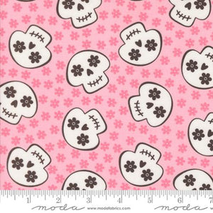 Fab Boo Lous - Cheery Skull  - Night by My Sister & Me for Moda Fabrics