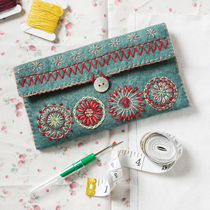 Sewing Pouch Felt Craft Mini Kit by Corrine Lapierre