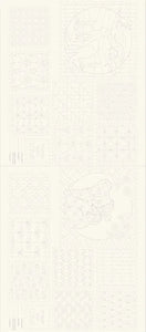 Fauna Sashiko Panel  - Cream -  DV4095