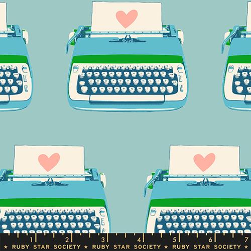 Best Day Ever - Ruby Star Society - Typewriters - Turquoise - RS10415