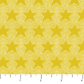 Magic Garden - Figo Fabrics - Stardust - Yellow