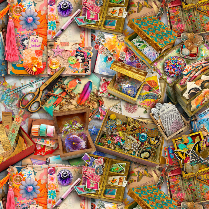 Junk Journallers Desk - Multi - Junk Journal - Michael Miller 4071/92