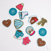 Load image into Gallery viewer, Winter Garland Felt Craft Kit | Festive Craft Kit