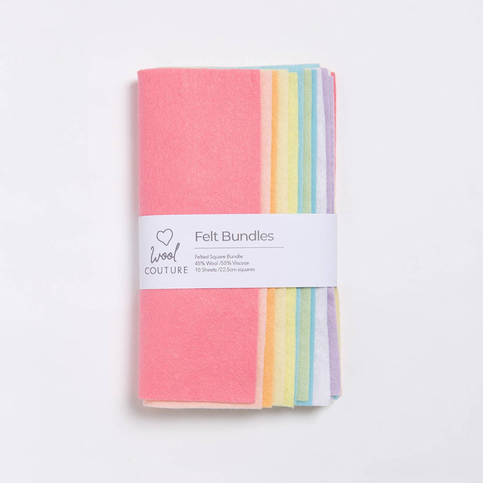 Felt Bundle Pastel by Wool Couture Company