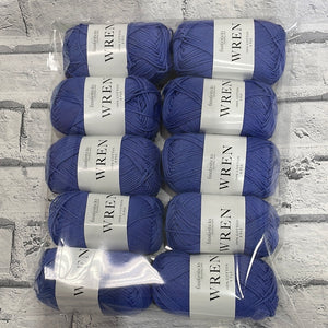 Clearance Wren 8ply 100% cotton yarn 10 balls - Cornflower W026