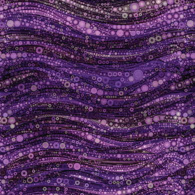 Gigi in the Garden Collection-Abstract Circles- Purple Camelot fabrics - 16240105-02