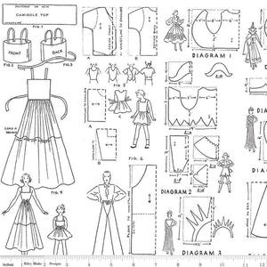 Costume Makers Act II  - Costumes - White  for Riley Blake Designs 16016-white