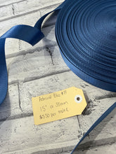 Load image into Gallery viewer, 1.5” Polyester Webbing Herringbone - Admiral Blue   #19 - per  metre
