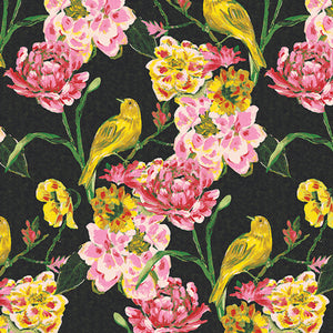 Art Gallery Fabric - Charlotte -Carolina Wren Dusk  by Bari J