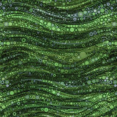 Gigi in the Garden Collection-Abstract Circles-Green - Camelot fabrics - 16240105-04