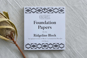 Jen Kingwell -  Ridgeline Foundation Paper Piecing Pad 144 sheets