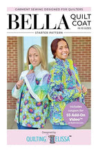 Load image into Gallery viewer, Bella Quilt Coat Paper pattern by Quilting Elissa