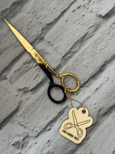 Fabric Scissors Fob - “For Fabric Only”