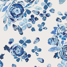 Load image into Gallery viewer, Flannel - Art Gallery Fabric - Swifting Flora Indigo by Maureen Cracknell