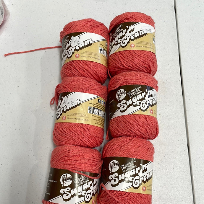 Clearance Sugar n Cream  100% cotton 6 balls 56.7gm