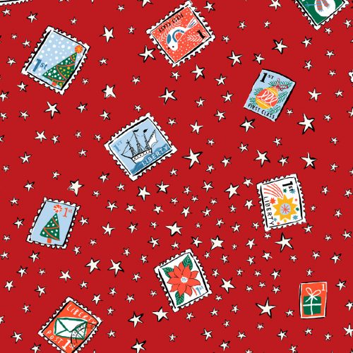 Liberty Fabric - Liberty Christmas  - Festive Greetings A