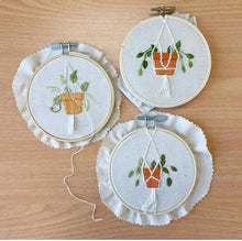 Load image into Gallery viewer, Botanical Embroidery Workshop- Saturday 20th April-  12.30pm to 3pm