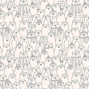 Art Gallery Fabric - Arctic Tale Capsule - Cozy Bears