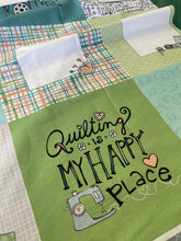 Load image into Gallery viewer, My Happy Place -Labels and Blocks White by  Northcott Fabrics