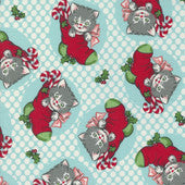 Kitty Christmas - Urban Chiks - Christmas Kittens -  Icicle for Moda Fabrics