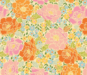 Art Gallery Fabric - Marigold - Woods Rose Garden by Maureen Cracknell