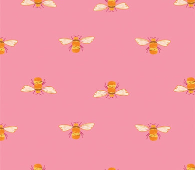 Art Gallery Fabric - Marigold - Bumble Blush by  Maureen Cracknell