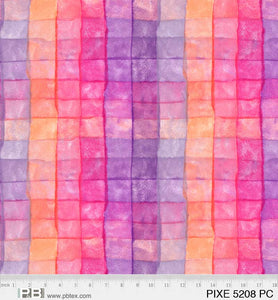 Backing - PB Textiles wideback- Pixels Pinks 108” wide - Multi PB5208PC