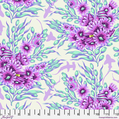 Pre-order - Tula Pink - Floral Reef - Shadow Sharks - Ultraviolet - PWTP267.ULTRAVIOLET
