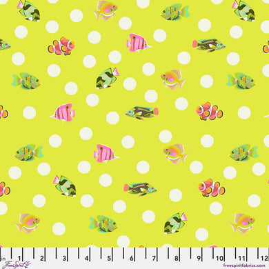 Pre-order - Tula Pink - Floral Reef - School Crossing - Seagrass - PWTP268.SEAGRASS