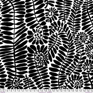 Kaffe Fassett-108” wide back - Fronds - Black Brandon Mably for the Kaffe Fassett Collective