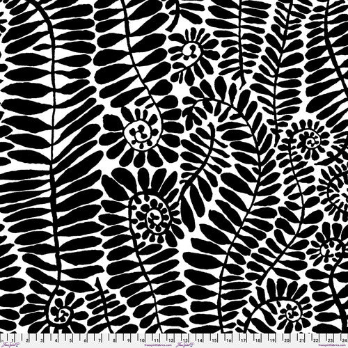 Kaffe Fassett-108” wide back - Fronds - Black Brandon Mably for the Kaffe Fassett Collective