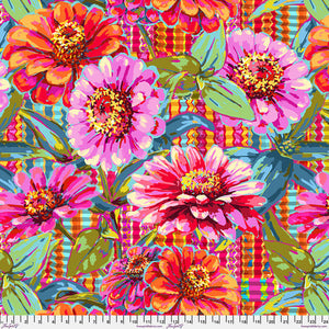 Pre-order Backing -  Festival -  Giant Zinnias - Pink 108” or 274cm wide - due Dec/Jan 26