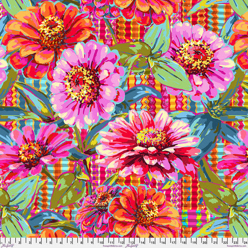 Pre-order Backing -  Festival -  Giant Zinnias - Pink 108” or 274cm wide - due Dec/Jan 26