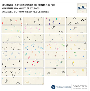 Miniatures 5" Charm Square pack - Cream - Windham Fabrics