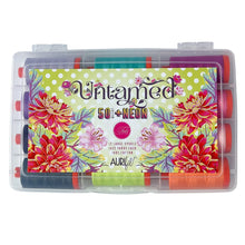 Load image into Gallery viewer, Pre-order - Aurifil Designer Collection - Untamed 50wt + Neon (12 Large Spools) by Tula Pink