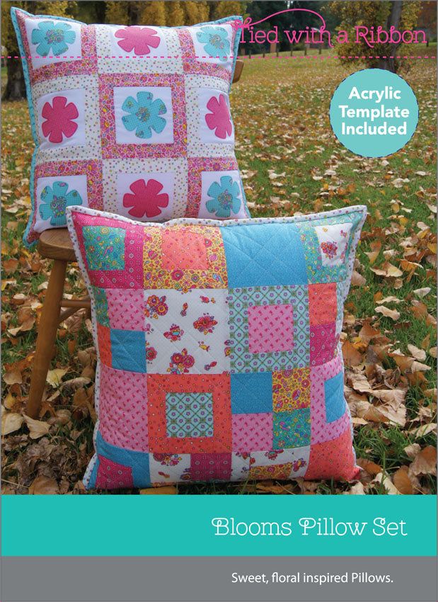 Blooms  Cushion Paper pattern- Includes Acrylic Template by Tied with a Ribbon