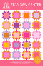 Load image into Gallery viewer, Star Dew Centers Quilt Pattern Printed by Quilt Cakes