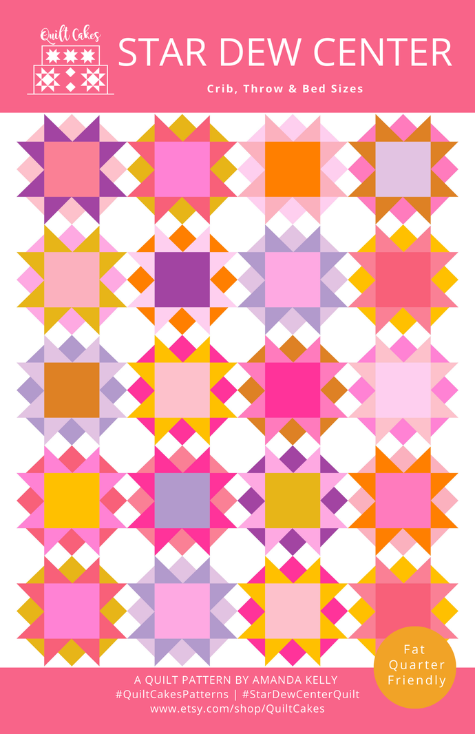 Star Dew Centers Quilt Pattern Printed by Quilt Cakes