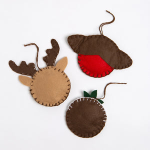 Felt Christmas Ornament Workshop -  Saturday 13th December 2025 - 10am to 12.30pm