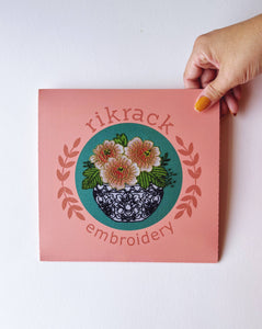 Peony Embroidery Kit - Rickrak