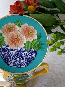 Peony Embroidery Kit - Rickrak