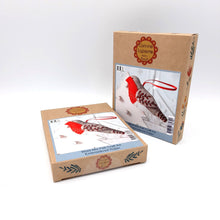 Load image into Gallery viewer, Embroidered Robin Felt Craft Mini Kit by Corrine Lapt