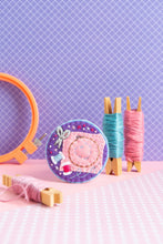 Load image into Gallery viewer, Embroidery Hoop Felt Craft Brooch Kit | Complete Craft Kit