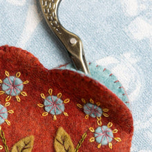 Load image into Gallery viewer, Scissors Pouch and Mini Pin Cushion Felt Craft Mini Kit by Corrine Lapierre