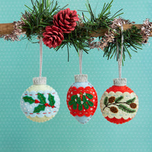 Load image into Gallery viewer, Christmas Baubles Felt Craft Kit | Christmas Craft Kit by Hawthorn Handmade
