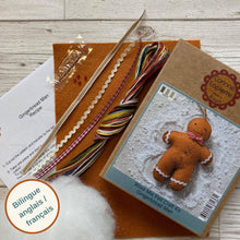 Load image into Gallery viewer, Gingerbread Man Felt Craft Mini Kit by Corrine Lapierre