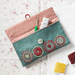 Sewing Pouch Felt Craft Mini Kit by Corrine Lapierre