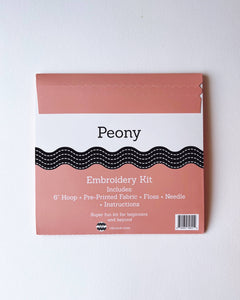 Peony Embroidery Kit - Rickrak