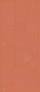 Fauna Sashiko Panel  - Clay-  DV4097